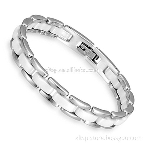 Japan hot sales germanium titanium bracelet white Ceramic bracelet for women